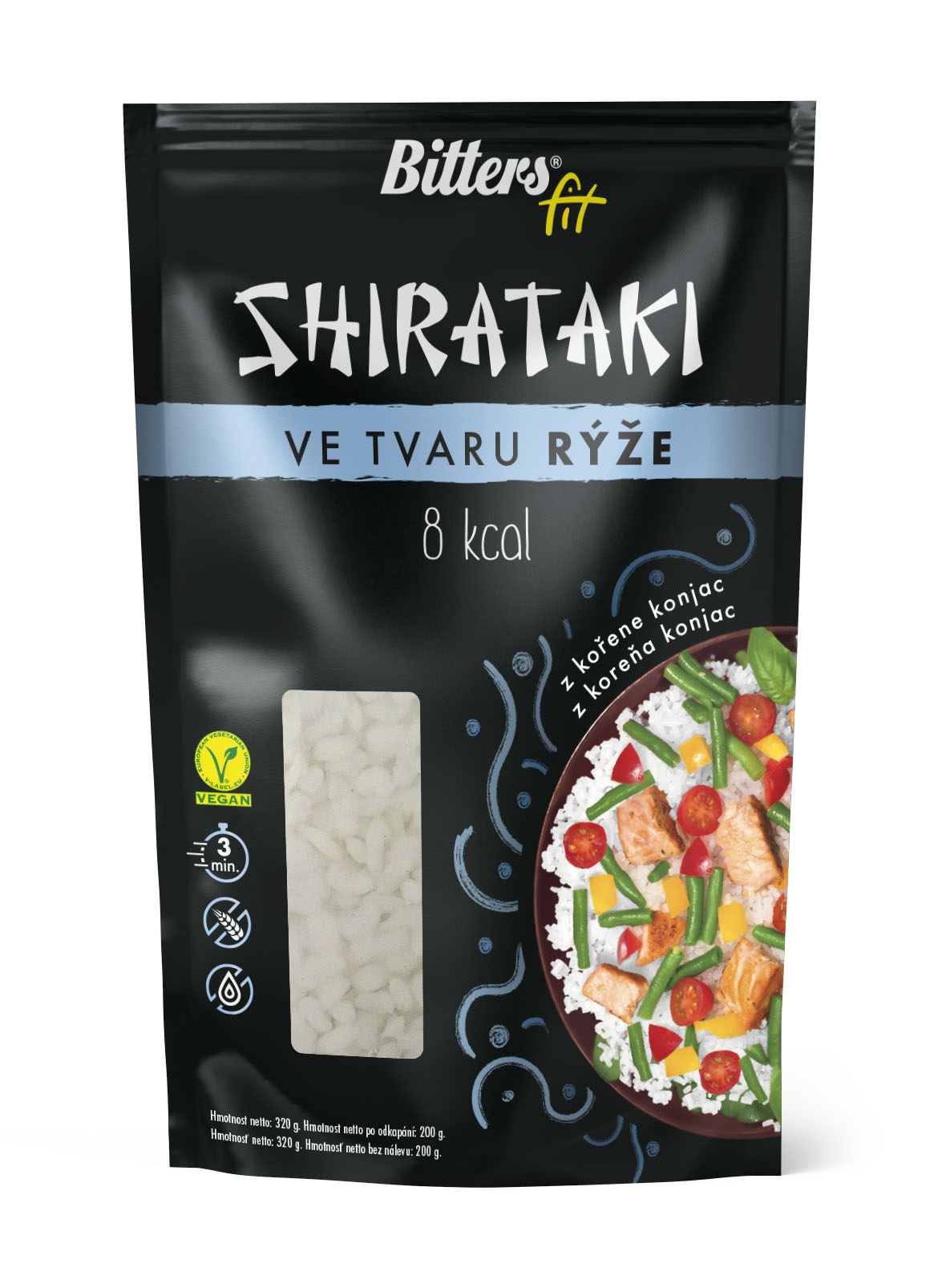 Bitters Shirataki FIT - rýže 320 g
